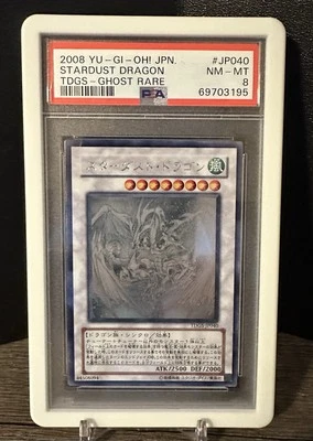 2008 Yu-Gi-Oh! JPN. Stardust Dragon TDGS GHOST RARE # JP040 PSA 8 - Image 1 of 2