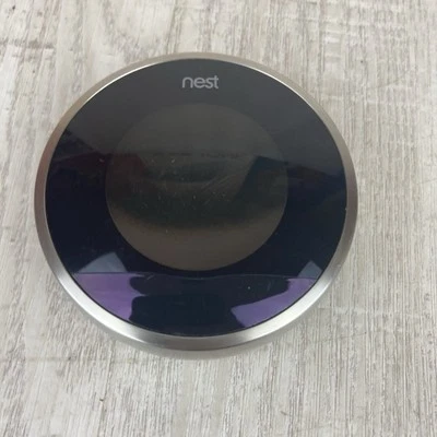Google Nest 02A Black/Silver 2nd Gen Programmable Learning Thermostat - Image 1 of 4