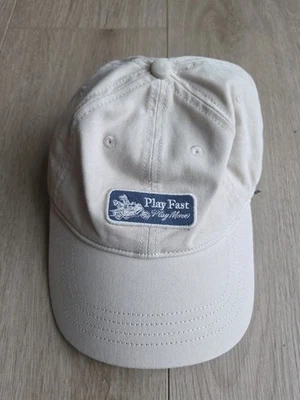 Random Golf Club Abercrombie & Fitch Dad Hat Cap Khaki Strapback Play Fast More - Image 1 of 4