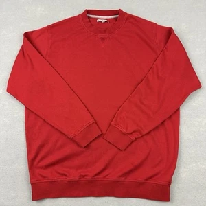 Peter Millar Sweater Men Extra Large Red Solid Golf Pullover Crew Neck Golfer XL - Picture 1 of 8