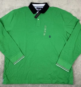 Tommy Hilfiger Heritage Oxford Cotton Polo Mens Size XXL Long Sleeve Collared - Picture 1 of 7