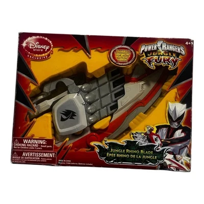 Juguete Power Rangers Jungle Fury blanco RHINO BLADE caja sin abrir no como nuevo raro Y2K Foto 1 de 4