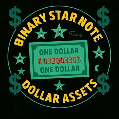 BINARY ⭐️STAR NOTE,LOW 800K RUN D/C Printed A 03303303⭐️3 Fancy One Note Serial - Image 1 of 4
