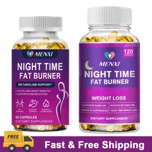Night Time Slimming Capsules Burning Fat Weight Loss Management 60/120Pills - Picture 1 of 17