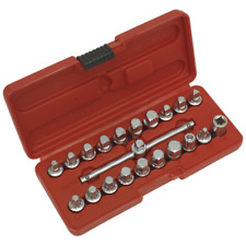 Sealey Ölablaufstecker Schlüssel Set 21 Stck. 3/8" Sq Antrieb Garage Werkstatt zum Selbermachen