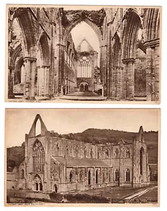 2 Tinturn Abbey Monmouthshire, Wales Vintage Postcards - Picture 1 of 2