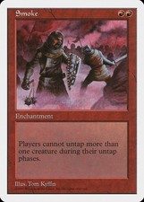 Smoke 5th Edition HEAVILY PLD Red Rare MAGIC THE GATHERING MTG CARD ABUGames
