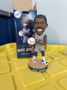 Magic Johnson Dodgers Basketball Uniform SGA '14 Los Angeles Dodgers Bobblehead - Picture 1 of 1