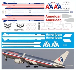 Boeing 767-300 American 1/144 PAS-CALCOMANÍAS 767300-02 - Imagen 1 de 1