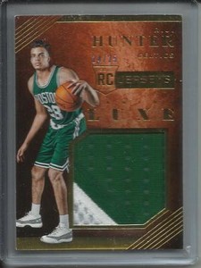 R.J. Hunter 15/16 Panini Luxe Game Used Jersey Patch Rookie #24/25