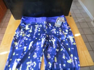 Girl's Under Armour Cold Gear Yoga Pants, Blue, XL - Picture 1 of 7
