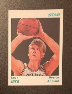 Larry Bird Star Company White Glossy Ad Card Promo Celtics - Picture 1 of 1