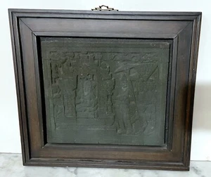 ANTIGUO FRAGMENTO DE TEMPLO DE PIEDRA TALLADA ESTILO JEMER CAMBOYA CON DEIDAD, GUARDIAS - Imagen 1 de 6