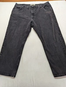 Wrangler Authentics Jeans Men's Size 44x30 Straight Leg Black Denim Jeans - Picture 1 of 11