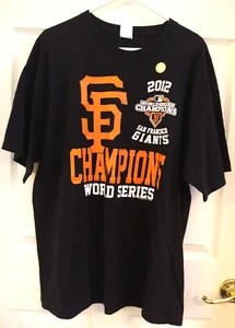 Camiseta negra San Francisco 2012 Champions Serie Mundial SF GIANTS MLB - Imagen 1 de 5