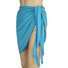 Womens Beach Sarong Swimsuit Cover Ups Side Tie Waist Split Wrap Short Skirt