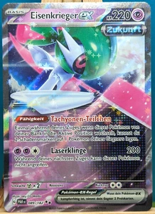 POKEMON - Paradossrift - Guerriero di Ferro EX - 089/182 - tedesco - Foto 1 di 1