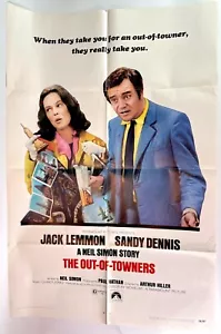 The Out of Towners - póster original de 1970 de una hoja de película de EE. UU. - Jack Lemmon - Imagen 1 de 12