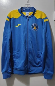Chaqueta deportiva Joma para hombre azul/amarillo Barcelona Soccer Excellence talla M - Imagen 1 de 4