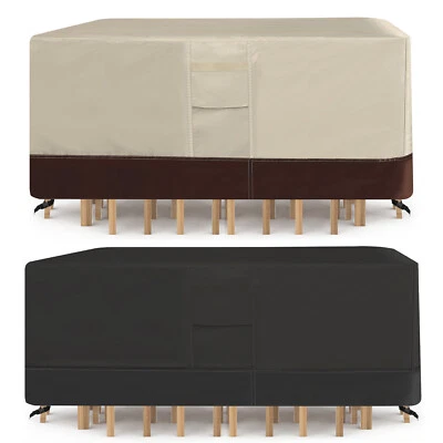 Upgrade Outdoor Furniture Cover Heavy Duty Waterproof Patio Table Cover 3-Color - Image 1 of 4