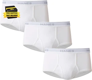 Men'S Moisture-Wicking Cotton Briefs, Available in White and Black, Multi-Packs - Picture 1 of 5