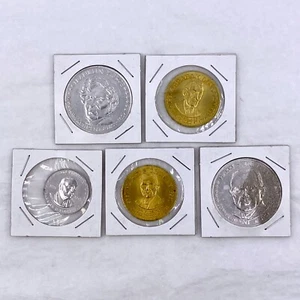 5 Vintage Variety Assorted American President Bio/Shell's Coin Game Tokens - Picture 1 of 2