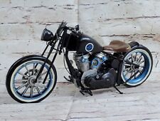 Custom Black Chopper 1:12 Scale Metal Tinplate Model Motorcycle Die-cast Gift