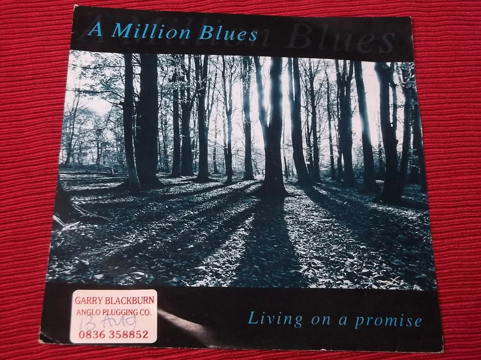 A Million Blues:   Living On A Promise  7"   EX+  promo - Image 1 of 4