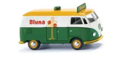 Furgoneta de plástico miniatura Bluna verde blanco VW T1 tipo 2 Wiking 1/87 escala HO Foto 1 de 2