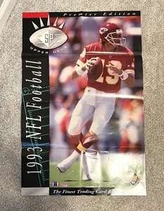 1993 Joe Montana Upper Deck Football 34x22 Advertising Poster EX - Picture 1 of 4