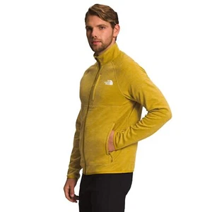 Chaqueta The North Face para hombre Canyonlands con cremallera completa lana ligera invierno dorada M - Imagen 1 de 4