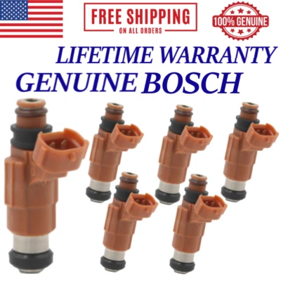 X6 Inyectores de combustible OEM BOSCH para Chrysler Mitsubishi Chevrolet Dodge V6 1999-2005 Foto 1 de 3