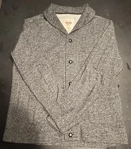 Men's Large Button-Up Cardigan Black & White Mossimo Collared Super Warm Sweater - Picture 1 of 3