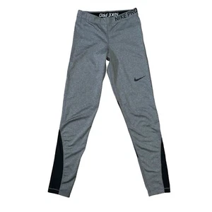 Nike Pro Tights Dri-Fit Ankle Training Grey Womens Size Medium - Picture 1 of 6