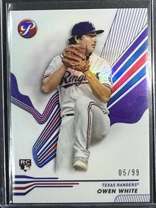 Owen White RC 2024 Topps Pristine 5/99 Purple Parallel #203 Texas Rangers - Picture 1 of 2