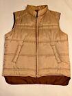 Vintage Outerwear From Sears Puffer Vest Tan And Brown Size Large L Regular