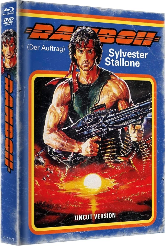 Rambo II - Der Auftrag - Studiocanal Mediabook Cover B - BLU-RAY/DVD NEU/OVP 2 - Bild 1 von 1