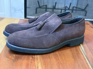 Hush Puppies Women’s Size 10 M Brown Suede Tassle Loafers With Leather Lining - Picture 1 of 9