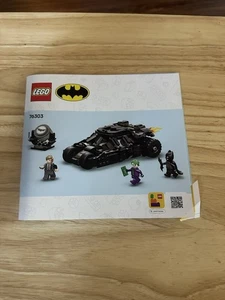 LEGO Batman Instruction Manual Misprint 76303 Tumbler Batmobile DC Superheroes - Picture 1 of 3