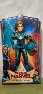Muñeca Superhéroe Capitana Marvel (Starforce) Marvel con Accesorio Casco. 11"" Foto 1 de 4