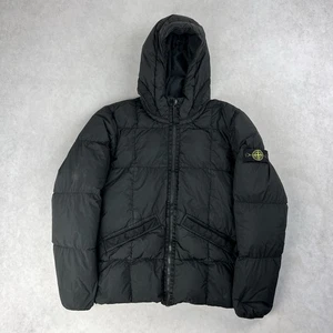Stone Island Crinkle Reps Down Puffer Jacket Junior Age 14 Black Coat 4932 - Picture 1 of 5