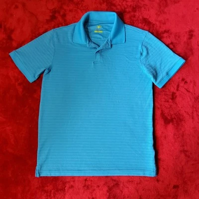 Nordic Track Short Sleeve Polo Shirt Men’s Small Athletic Fit Light Blue Poly - Image 1 of 4