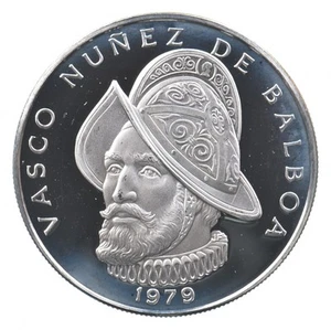 SILVER - WORLD COIN - 1979 Panama 1 Balboa - World Silver Coin *090 - Picture 1 of 3
