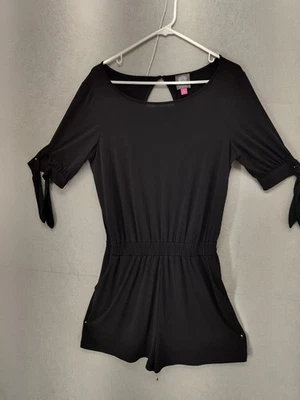 Mameluco Vince Camuto Mujer Mediano Manga Corta Corbata Cintura Bolsillos Elegante Elegante Foto 1 de 4