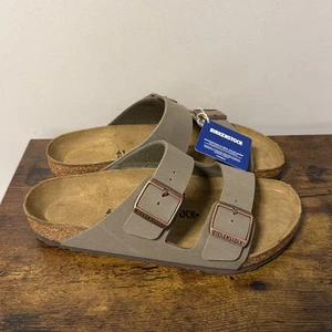 NUEVAS Sandalias Birkenstock Arizona BS Para Mujer 10, PIEDRA Birkibuc - Imagen 1 de 7