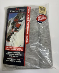 Vintage Morgan Mills Two Layer Performance Thermo Hose Grau 2XL NOS Y2K - Bild 1 von 8