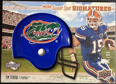 TIM TEBOW 2010 Upper Deck Sweet Spot Signatures AUTOGRAPH 6/50 Gators Logo - Image 1 of 2