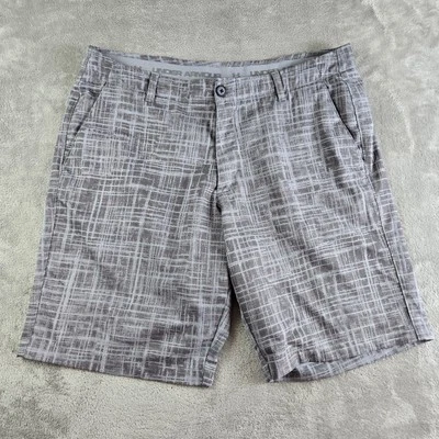 Pantalones Cortos Under Armour Para Hombre 40x10 Gris Estampado Frente Plano Chino Golf Rendimiento Foto 1 de 4