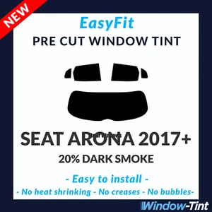 Tinte de ventana precortado estático EasyFit para Seat Arona 2017+ - 20 % trasero oscuro - Imagen 1 de 3