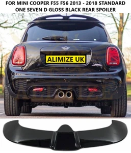 FÜR MINI COOPER D SEVEN ONE 13-18 F55 F56 GLANZ SCHWARZ HECK KOFFERRAUM SPOILER LIPPE FLÜGEL - Bild 1 von 9